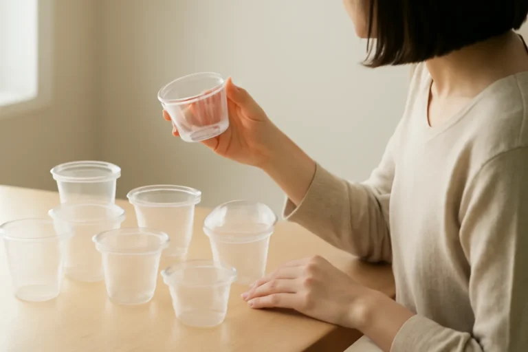 100均の使い捨てデザートカップ選び｜容量・耐熱表示と持ち運びのコツ