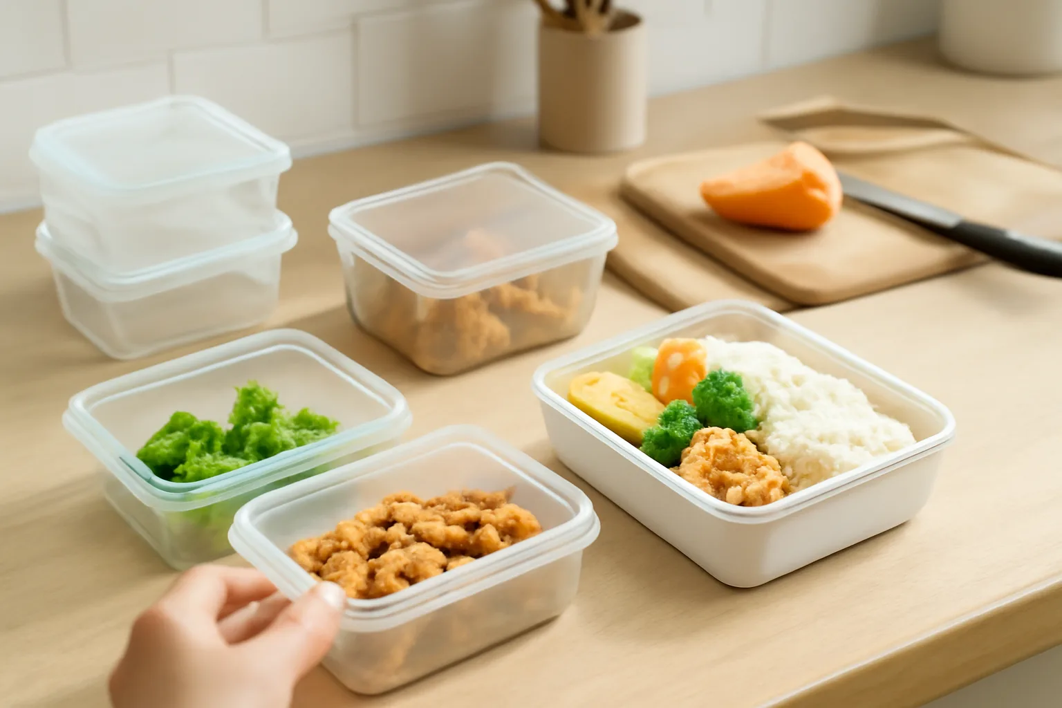お弁当の小分け冷凍容器は100均で選ぶ！朝の時短につながる選び方