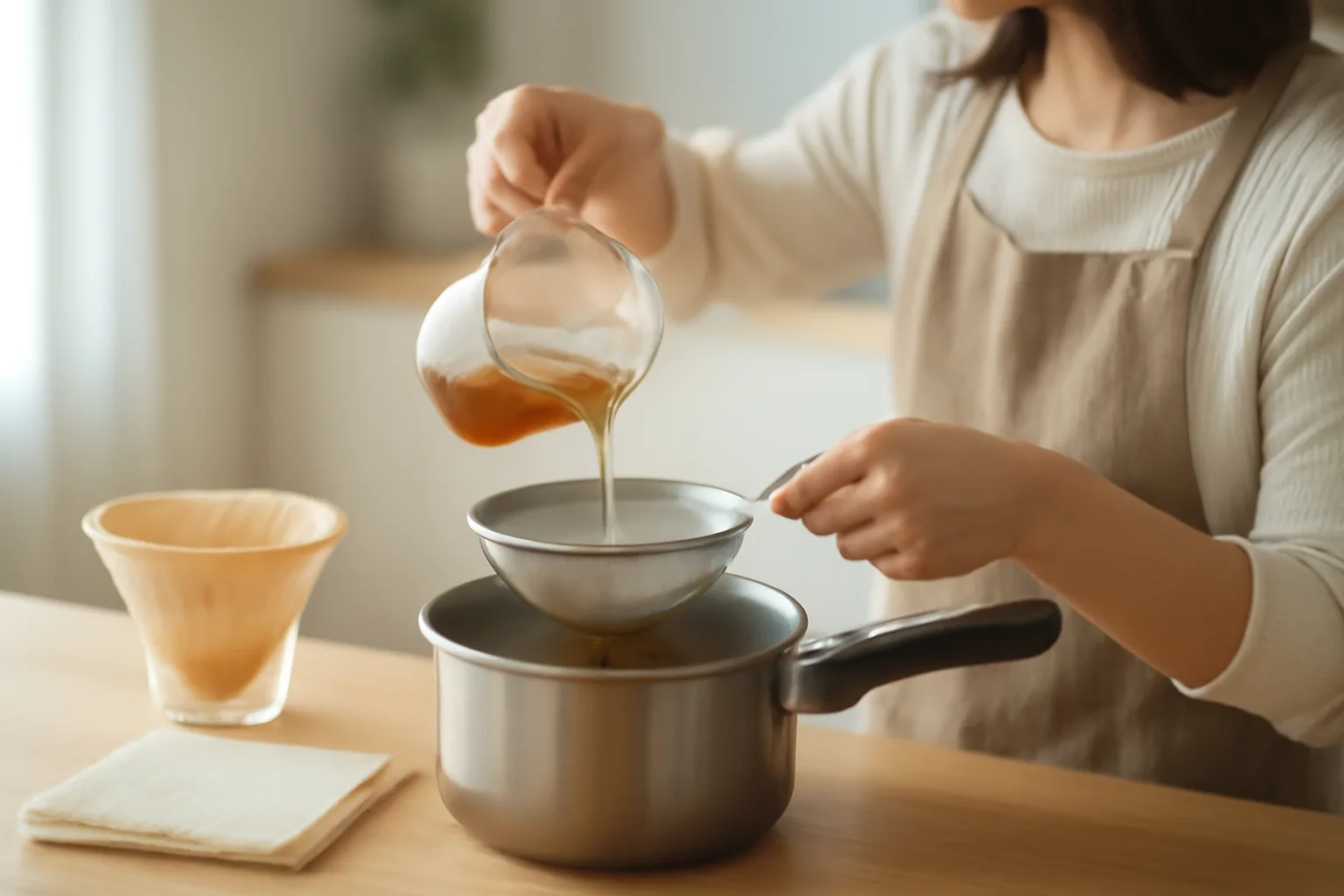 オイルポットは100均グッズで代用できる?安全な選び方と油こし術