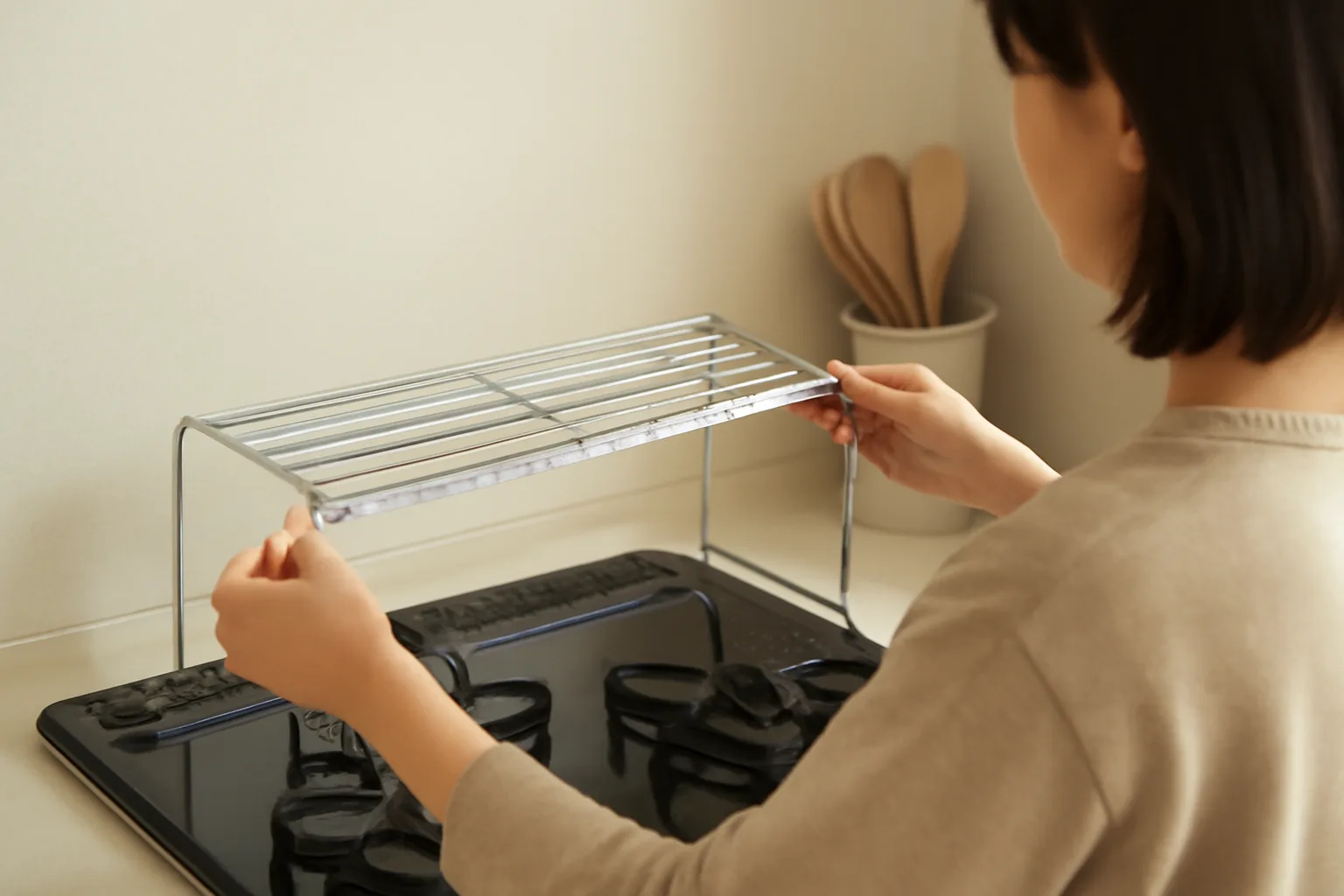コンロ奥ラックは100均で探せる？選び方・代用品と安全な使い方