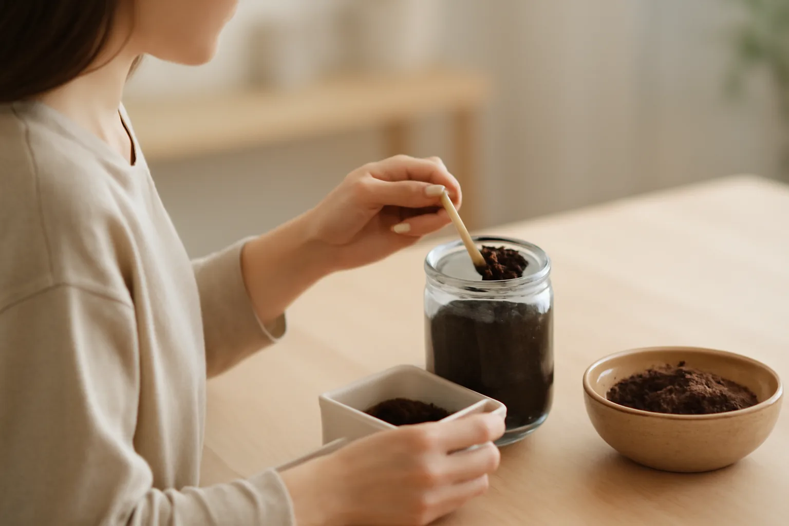 コーヒーかすの消臭に合う入れ物は?湿り具合と置き場所で選ぶコツ