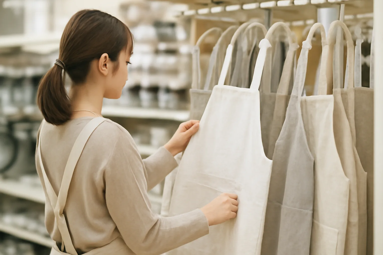 セリアのエプロン売り場はどこ？探す順番と見つからないときの選択肢