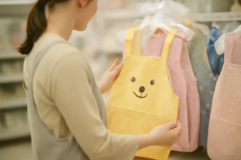 ダイソーの子供用エプロン選び｜サイズ・素材・売り場をやさしく確認