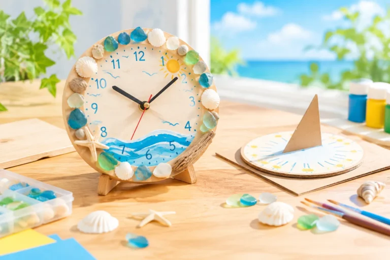 100均材料で夏休みの時計工作！針が動く作り方と飾りのアイデア
