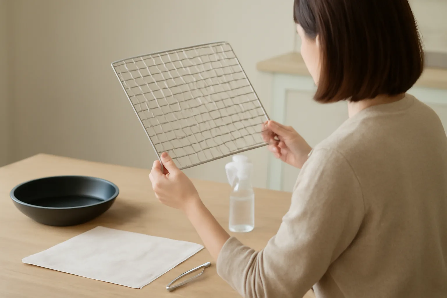 100均の網を賢く選ぶ｜調理用の比較と壁を傷つけにくい収納DIY