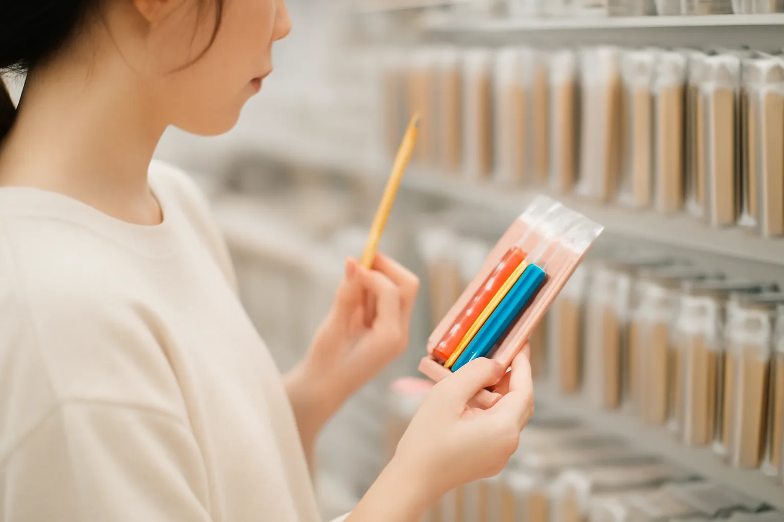 ダイソーで色鉛筆はバラ売りしてる？単色の代替品と賢い補充先
