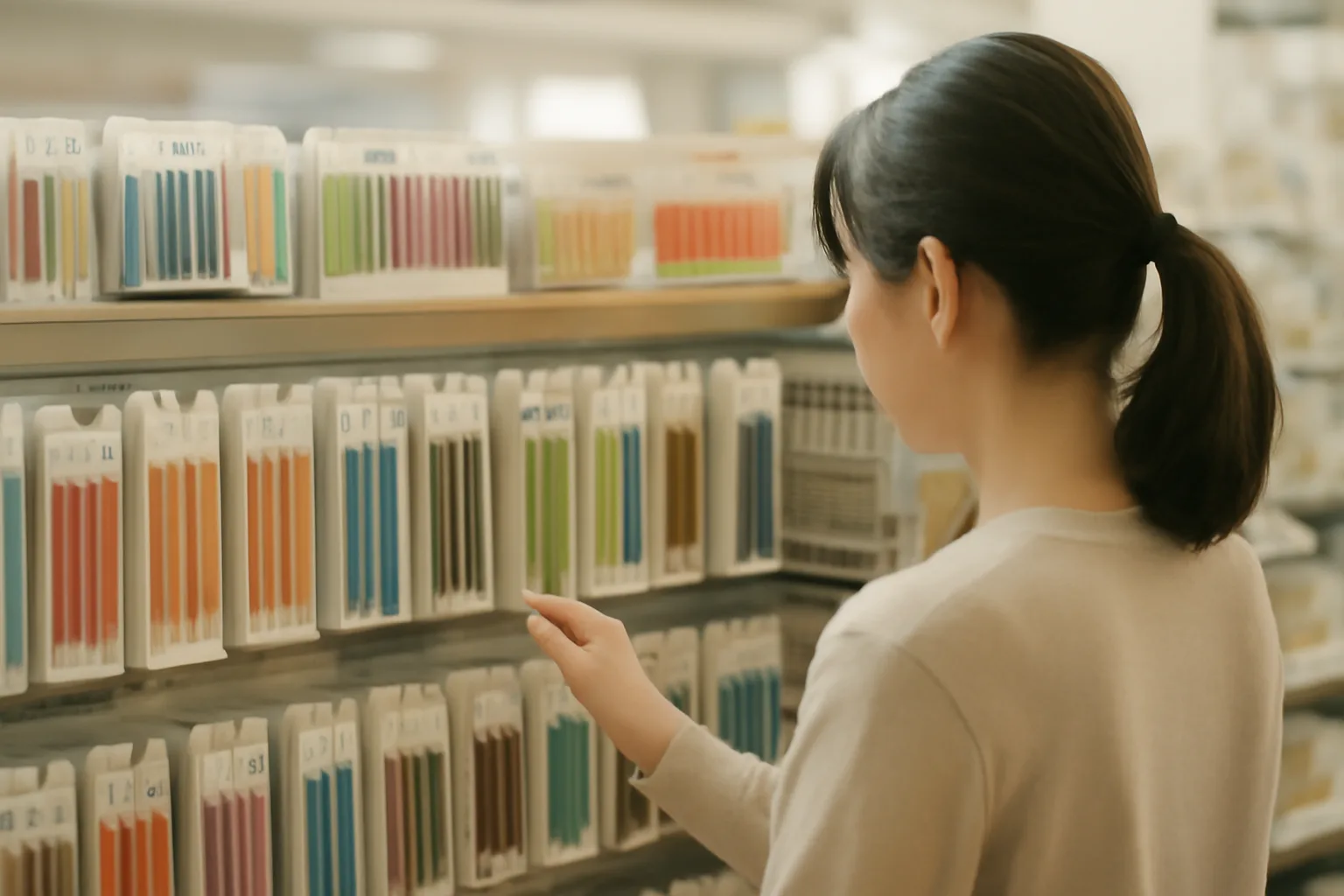 ダイソーで色鉛筆はバラ売りしてる？単色の代替品と賢い補充先