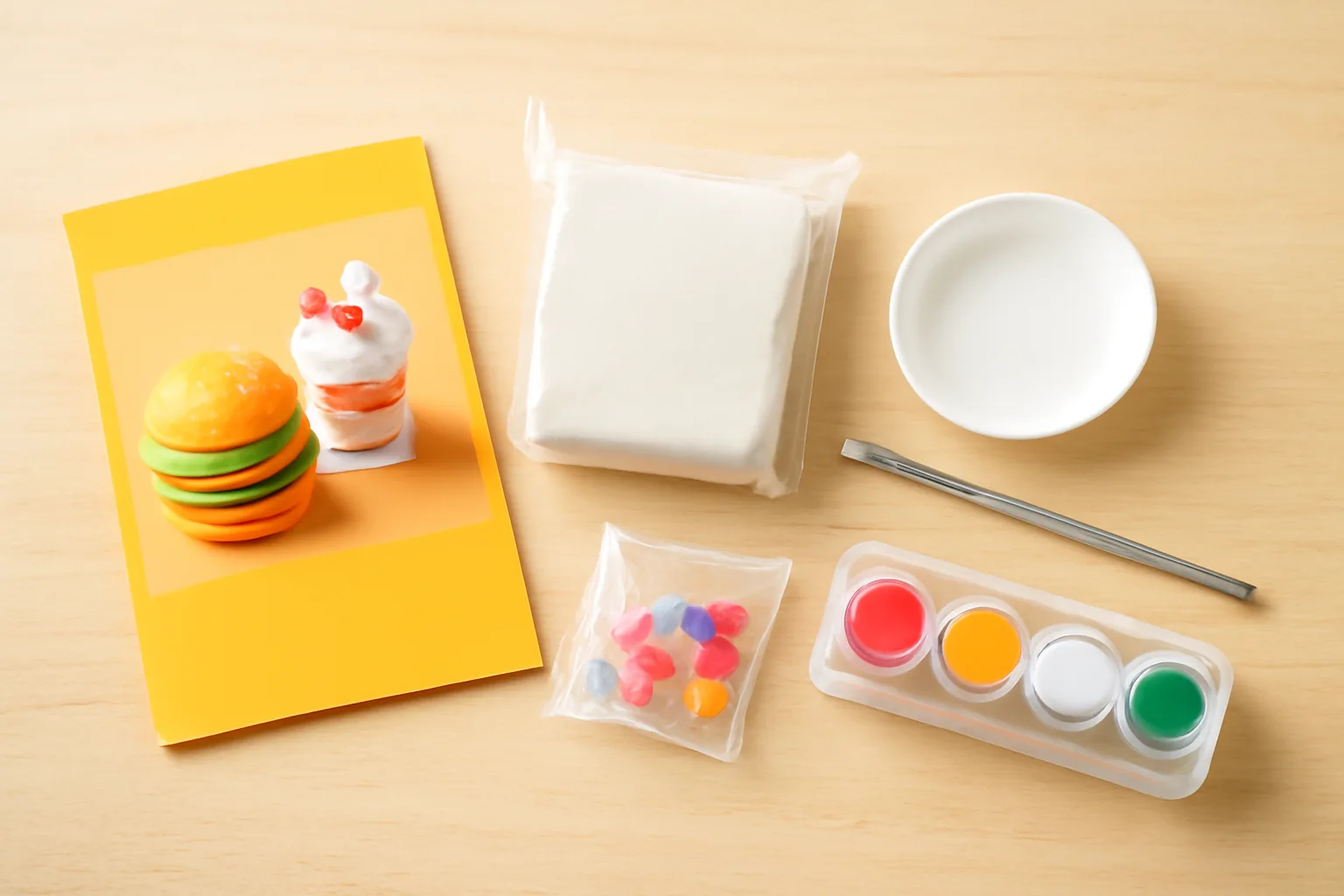 食品サンプルのキットは100均にある？材料選びから作り方まで